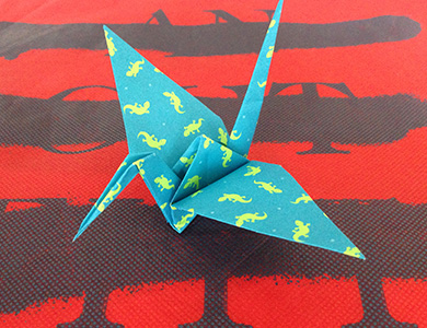 Grulla de Origami